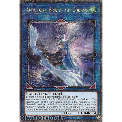 Quarter Century Secret Rare RA02-EN040 Apollousa, Bow of the Goddess (alternate art) 1st Edition NM
