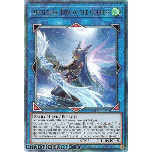 Ultimate Rare RA02-EN040 Apollousa, Bow of the Goddess (alternate art) 1st Edition NM