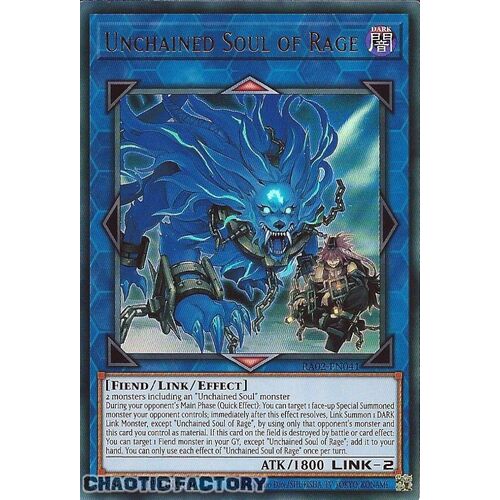 RA02-EN041 Unchained Soul of Rage Ultra Rare 1st Edition NM