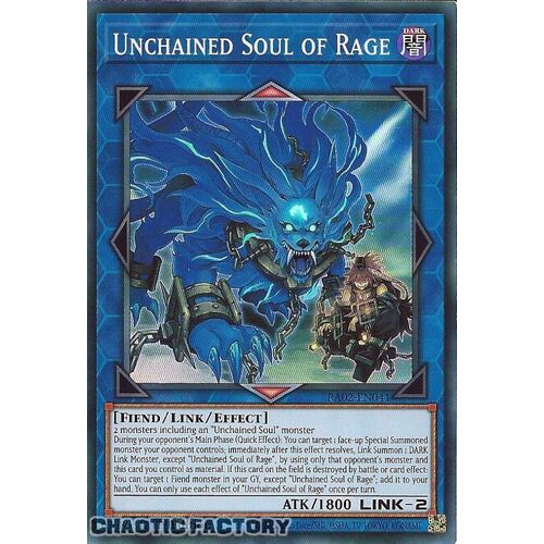 RA02-EN041 Unchained Soul of Rage Super Rare 1st Edition NM