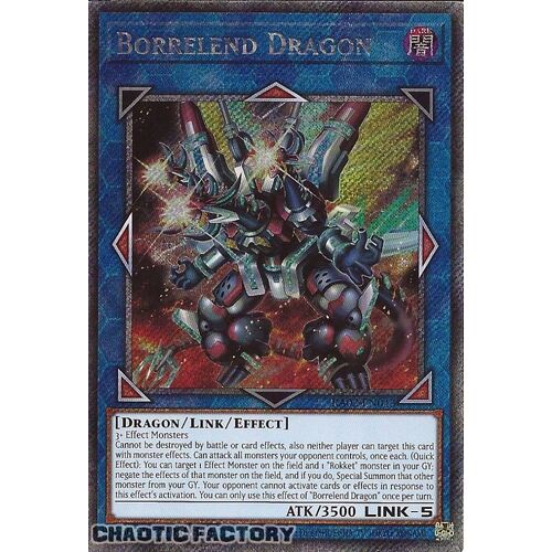 Platinum Secret Rare RA02-EN043 Borrelend Dragon 1st Edition NM