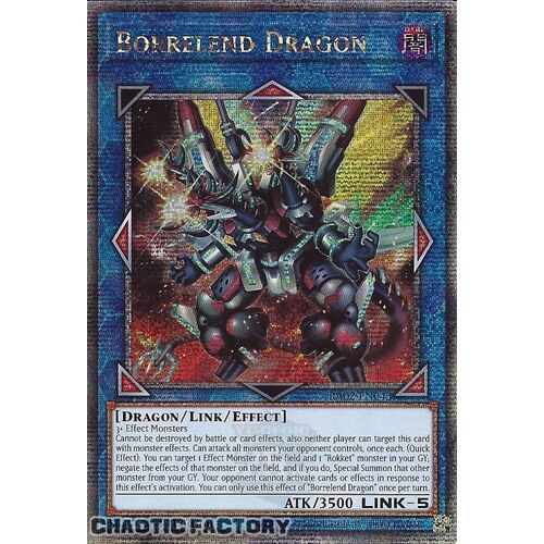 Quarter Century Secret Rare RA02-EN043 Borrelend Dragon 1st Edition NM