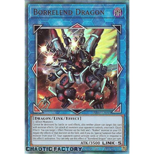 Ultimate Rare RA02-EN043 Borrelend Dragon 1st Edition NM