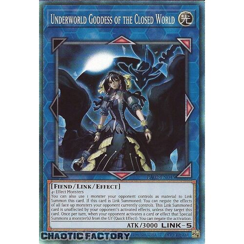 Collector's Rare RA02-EN045 Underworld Goddess of the Closed World 1st Edition NM