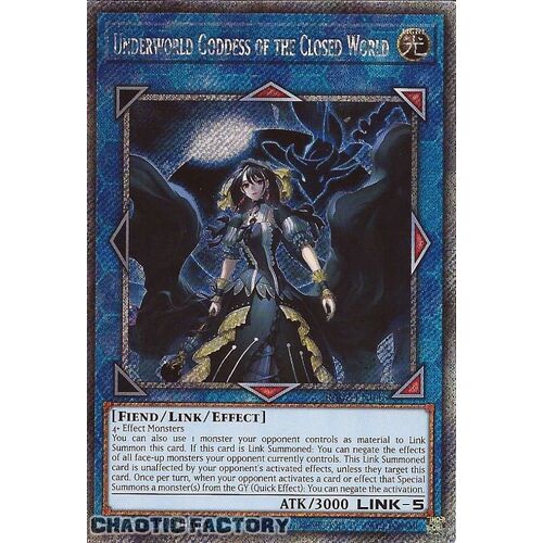Platinum Secret Rare RA02-EN045 Underworld Goddess of the Closed World 1st Edition NM