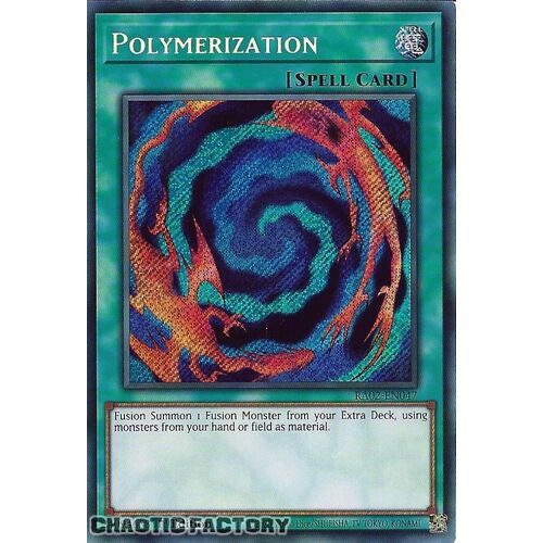 RA02-EN047 Polymerization Secret Rare 1st Edition NM