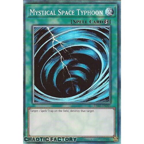 Collector's Rare RA02-EN048 Mystical Space Typhoon 1st Edition NM