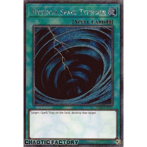 Platinum Secret Rare RA02-EN048 Mystical Space Typhoon 1st Edition NM