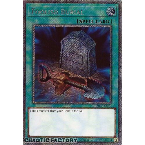 Platinum Secret Rare RA02-EN049 Foolish Burial 1st Edition NM