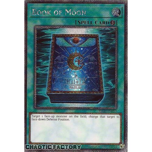 Platinum Secret Rare RA02-EN050 Book of Moon 1st Edition NM