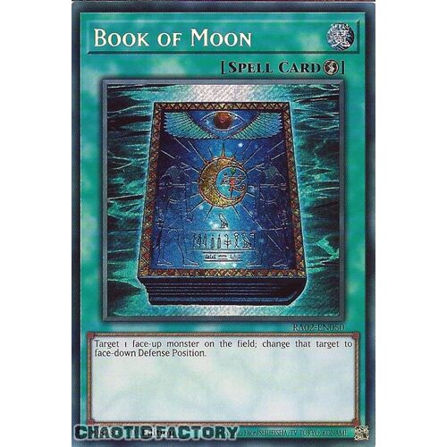 RA02-EN050 Book of Moon Secret Rare 1st Edition NM