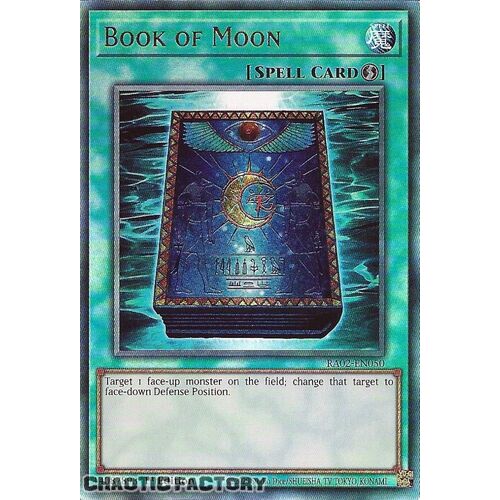 Ultimate Rare RA02-EN050 Book of Moon 1st Edition NM