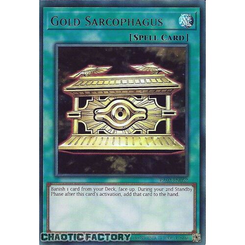 RA02-EN052 Gold Sarcophagus Ultra Rare 1st Edition NM