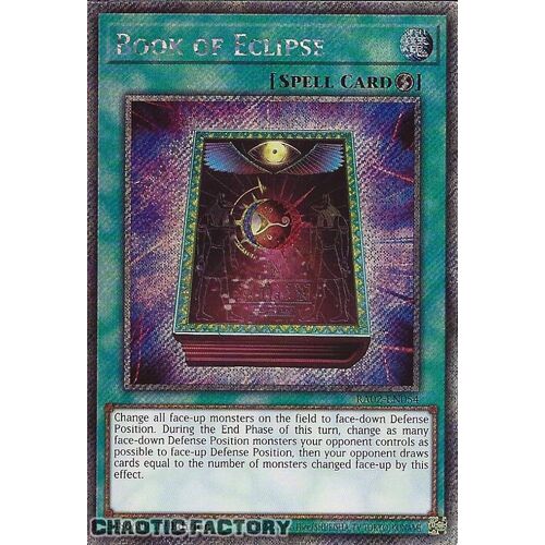 Platinum Secret Rare RA02-EN054 Book of Eclipse 1st Edition NM