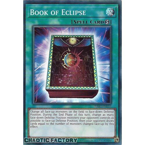 RA02-EN054 Book of Eclipse Super Rare 1st Edition NM