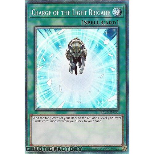 Collector's Rare RA02-EN055 Charge of the Light Brigade 1st Edition NM