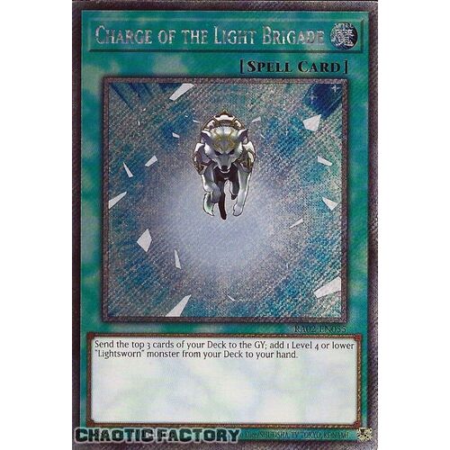 Platinum Secret Rare RA02-EN055 Charge of the Light Brigade 1st Edition NM