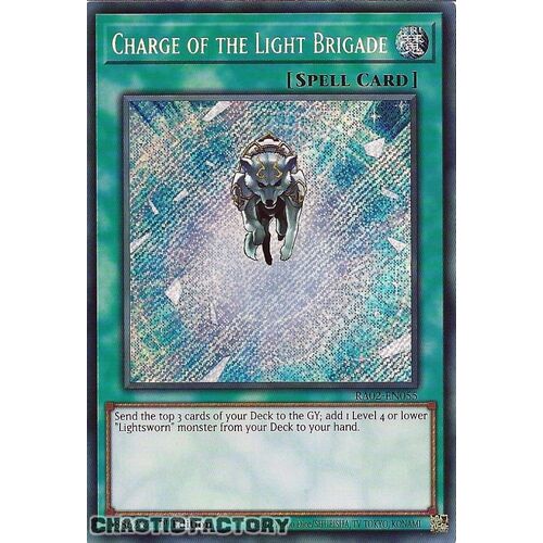 RA02-EN055 Charge of the Light Brigade Secret Rare 1st Edition NM