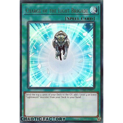 RA02-EN055 Charge of the Light Brigade Ultra Rare 1st Edition NM