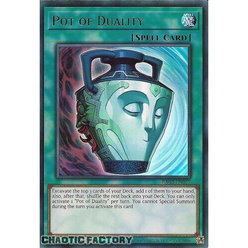 RA02-EN057 Pot of Duality Ultra Rare 1st Edition NM