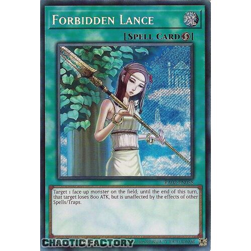 RA02-EN058 Forbidden Lance Secret Rare 1st Edition NM