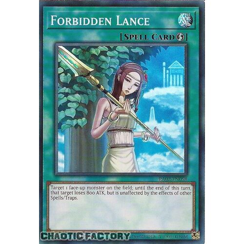 RA02-EN058 Forbidden Lance Super Rare 1st Edition NM