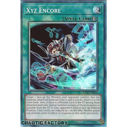 Collector's Rare RA02-EN059 Xyz Encore 1st Edition NM
