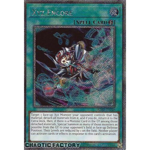 Platinum Secret Rare RA02-EN059 Xyz Encore 1st Edition NM