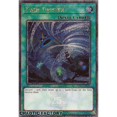 Quarter Century Secret Rare RA02-EN060 Twin Twisters 1st Edition NM