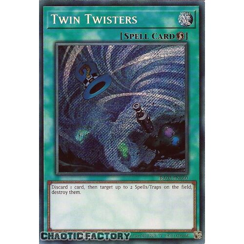 RA02-EN060 Twin Twisters Secret Rare 1st Edition NM