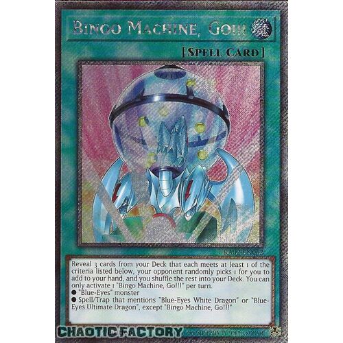 Platinum Secret Rare RA02-EN062 Bingo Machine, Go!!! 1st Edition NM