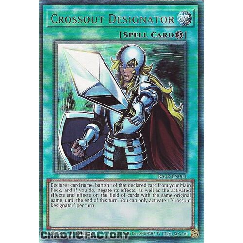 Ultimate Rare RA02-EN063 Crossout Designator 1st Edition NM