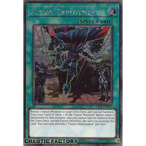 Platinum Secret Rare RA02-EN065 Fusion Deployment 1st Edition NM