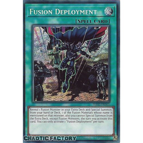 RA02-EN065 Fusion Deployment Secret Rare 1st Edition NM