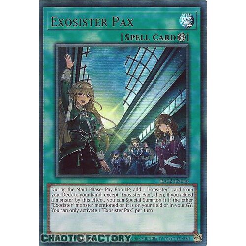 RA02-EN066 Exosister Pax Ultra Rare 1st Edition NM