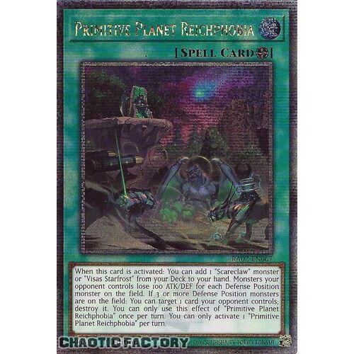 Quarter Century Secret Rare RA02-EN067 Primitive Planet Reichphobia 1st Edition NM