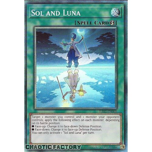 Collector's Rare RA02-EN068 Sol and Luna 1st Edition NM