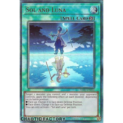 Ultimate Rare RA02-EN068 Sol and Luna 1st Edition NM