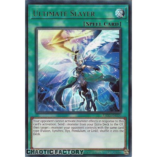 RA02-EN070 Ultimate Slayer Ultra Rare 1st Edition NM