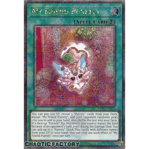 Quarter Century Secret Rare RA02-EN071 My Friend Purrely 1st Edition NM