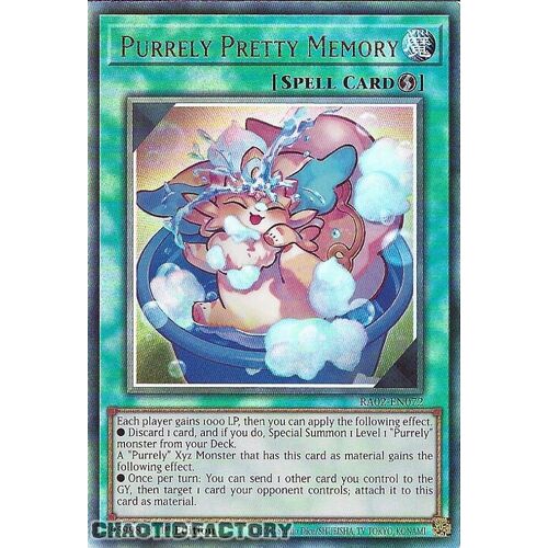 Ultimate Rare RA02-EN072 Purrely Pretty Memory 1st Edition NM