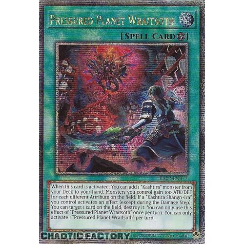 Quarter Century Secret Rare RA02-EN073 Pressured Planet Wraitsoth 1st Edition NM