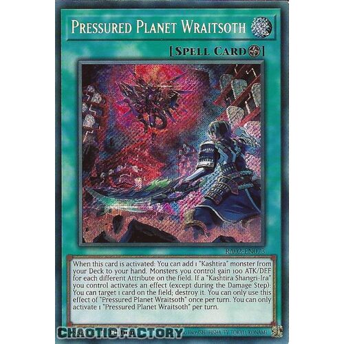 RA02-EN073 Pressured Planet Wraitsoth Secret Rare 1st Edition NM