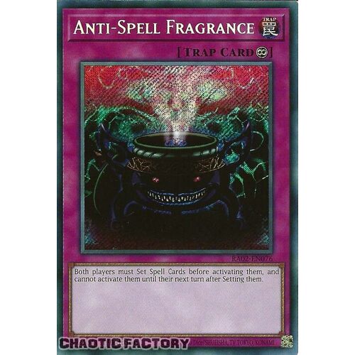 RA02-EN076 Anti-Spell Fragrance Secret Rare 1st Edition NM