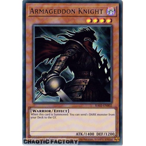 RA03-EN002 Armageddon Knight Ultra Rare 1st Edition NM