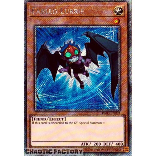 RA03-EN003 Fabled Lurrie Platinum Secret Rare 1st Edition NM