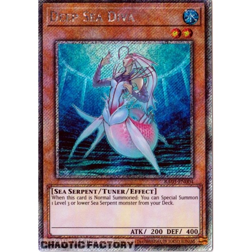 RA03-EN004 Deep Sea Diva Platinum Secret Rare 1st Edition NM