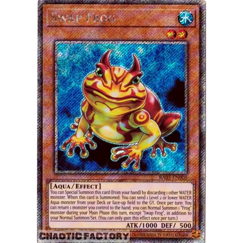 RA03-EN005 Swap Frog Platinum Secret Rare 1st Edition NM