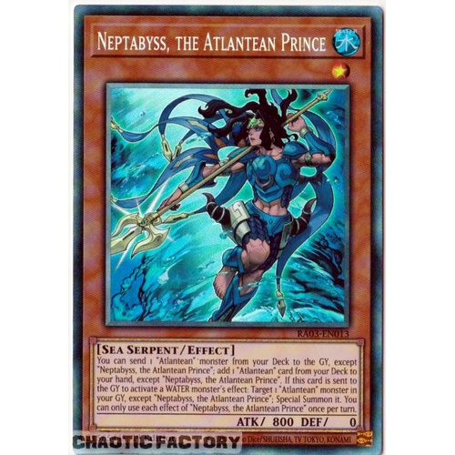 RA03-EN013 Neptabyss, the Atlantean Prince Collector's Rare 1st Edition NM