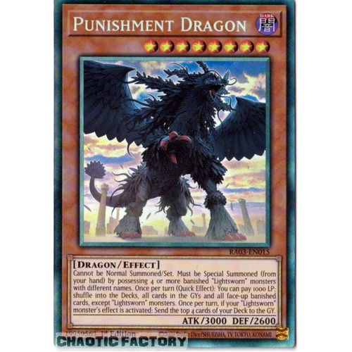 RA03-EN015 Punishment Dragon Collector's Rare 1st Edition NM